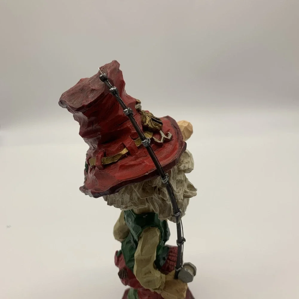 Vintage Bearded‎ Fisherman Grandpa Bobblehead with Fishing Pole